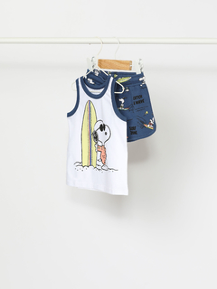 Conjunto Infantil Regata e Shorts | Snoopy