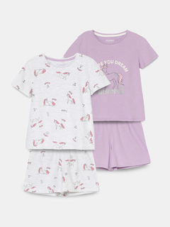 Conjunto Infantil Pijama Kit 4 Peças | Unicórnio - comprar online