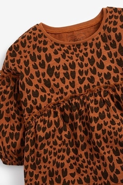 Conjunto Infantil Batinha e Jeans Bordado | Leopardo