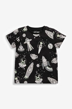 Kit Camiseta Infantil Manga Curta | Espacial na internet