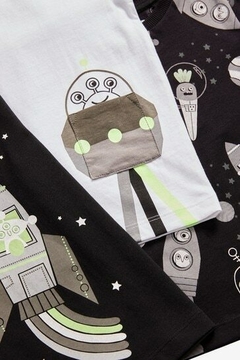 Kit Camiseta Infantil Manga Curta | Espacial - comprar online