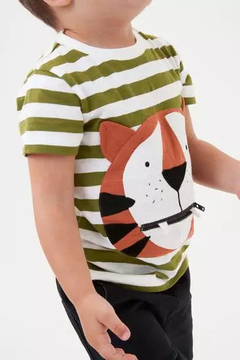 Camiseta Infantil Interativa | Tigre - comprar online
