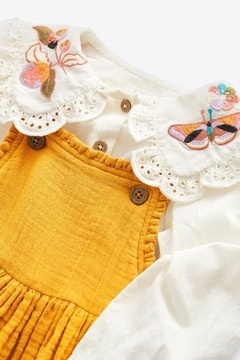 Vestido Infantil Camisa Bordada | Borboleta - comprar online