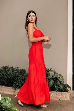 Vestido longo na internet