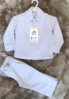 Conjunto Social Festa Casamento Bebe Batizado colete calça - comprar online