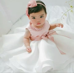 Vestido Festa Menina Bebe Perola Luxo na internet