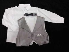 Conjunto 3 Peças camisa social + colete + gravata infantil - loja online