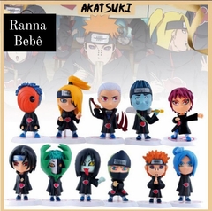 11 Bonecos Anime Naruto Akatsuki Anime 7 cm Ação Pvc Animados Figuras Modelo Boneca Naruto