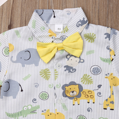 CONJUNTO BEBE MENINO FESTA TEMA ZOOLOGICO /FLORESTA/ SAFARI GIRAFA - comprar online