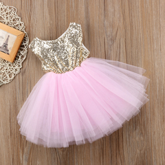 Vestido Brilho Tutu Aniversario Casamento Bebê Festa Rosa - comprar online