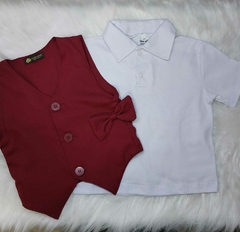 Colete social com camisa e gravata festa menino Bebê 1 A 6 ANOS na internet