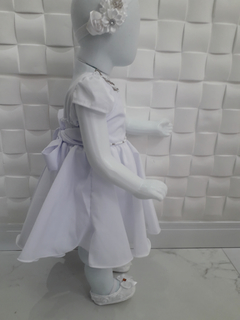 Vestido Branco Renda Batizado Bebe Menina Festa na internet