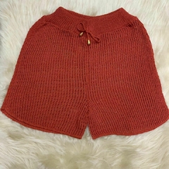 Shorts Saída De Praia Tricot Arrastão Feminina - loja online