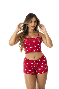 Baby Doll Em Suede Estampado - comprar online