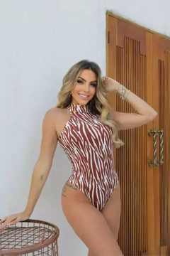 Body Gola Zebra Caramelo - loja online