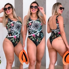 Body Maiô Regata Elástico Nas Costas Jardim Aurora