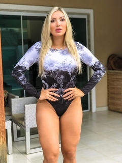 Body Manga Longa Elástico Nas Costas Inverno - comprar online