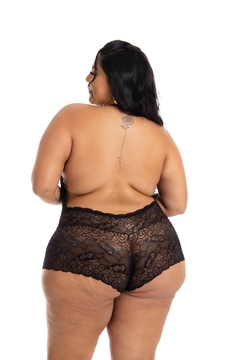 Imagem do Body Sensual Em Renda Jacatronica Plus Size