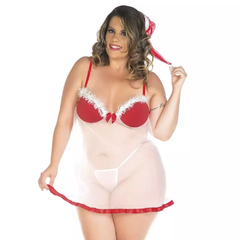 Camisola Plus Size Mamãe Noel Pimenta Sexy