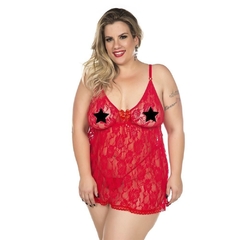 Camisola Plus Size Renda Fechada Pimenta Sexy - loja online