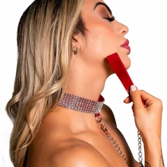 Choker Strass Com Guia Dominatrixxx - loja online