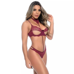 Conjunto Fio Tule Sem Bojo Rendado Hot Love - loja online