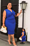 Conjunto Nozinho Canelado Plus Size Azul Bic