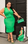 Conjunto Nozinho Canelado Plus Size Verde Esmeralda