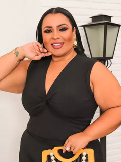 Conjunto Nozinho Canelado Plus Size Preto - Ímpeto Modas