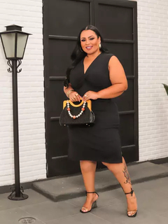 Imagem do Conjunto Nozinho Canelado Plus Size Preto