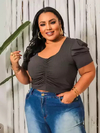 Cropped Plus Size Manga Princesa Chumbo