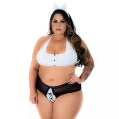 Fantasia Plus Size Coelha Cacá Pimenta Sexy