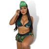 Fantasia Sexy Com Bojo Militar Verde Escuro