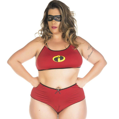 Mini Fantasia Plus Size Sra Incrível Pimenta Sexy