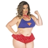 Mini Fantasia Plus Size Super Girl Pimenta Sexy