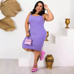 Vestido Alcinha Plus Size Lilás - comprar online