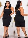 Vestido Alcinha Plus Size Preto