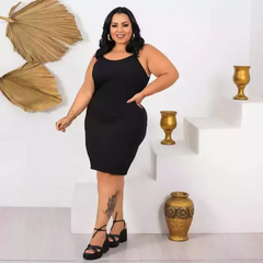 Vestido Alcinha Plus Size Preto - comprar online