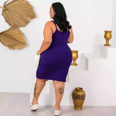 Vestido Alcinha Plus Size Violeta - loja online