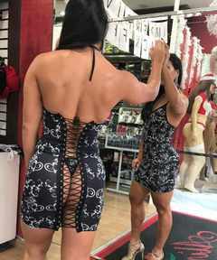 Vestido Trançado Estampado - comprar online