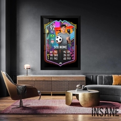 Quadro Card Futebol Personalizado - Insane Quadros Decorativos