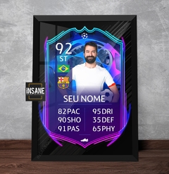 Quadro Card Futebol Personalizado - comprar online