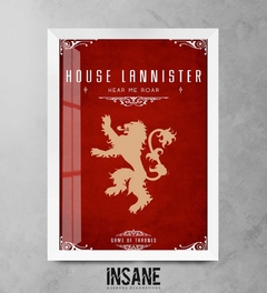 Quadro Decorativo Lannister Got na internet