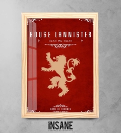 Quadro Decorativo Lannister Got - Insane Quadros Decorativos