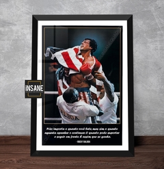 Quadro Rocky Balboa Com Frase Motivacional - comprar online