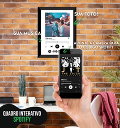 Quadro Personalizado Musica Interativo Spotify - loja online