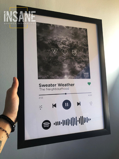 Quadro Interativo Spotify Com Moldura E Vidro - comprar online
