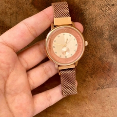 Relógio Analógico - Rosé Gold - loja online