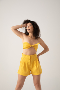 Cropped Talita - Amarelo - comprar online