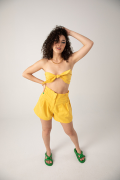 Cropped Talita - Amarelo - Lara Ildefonso Brand